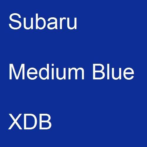 Subaru, Medium Blue, XDB.